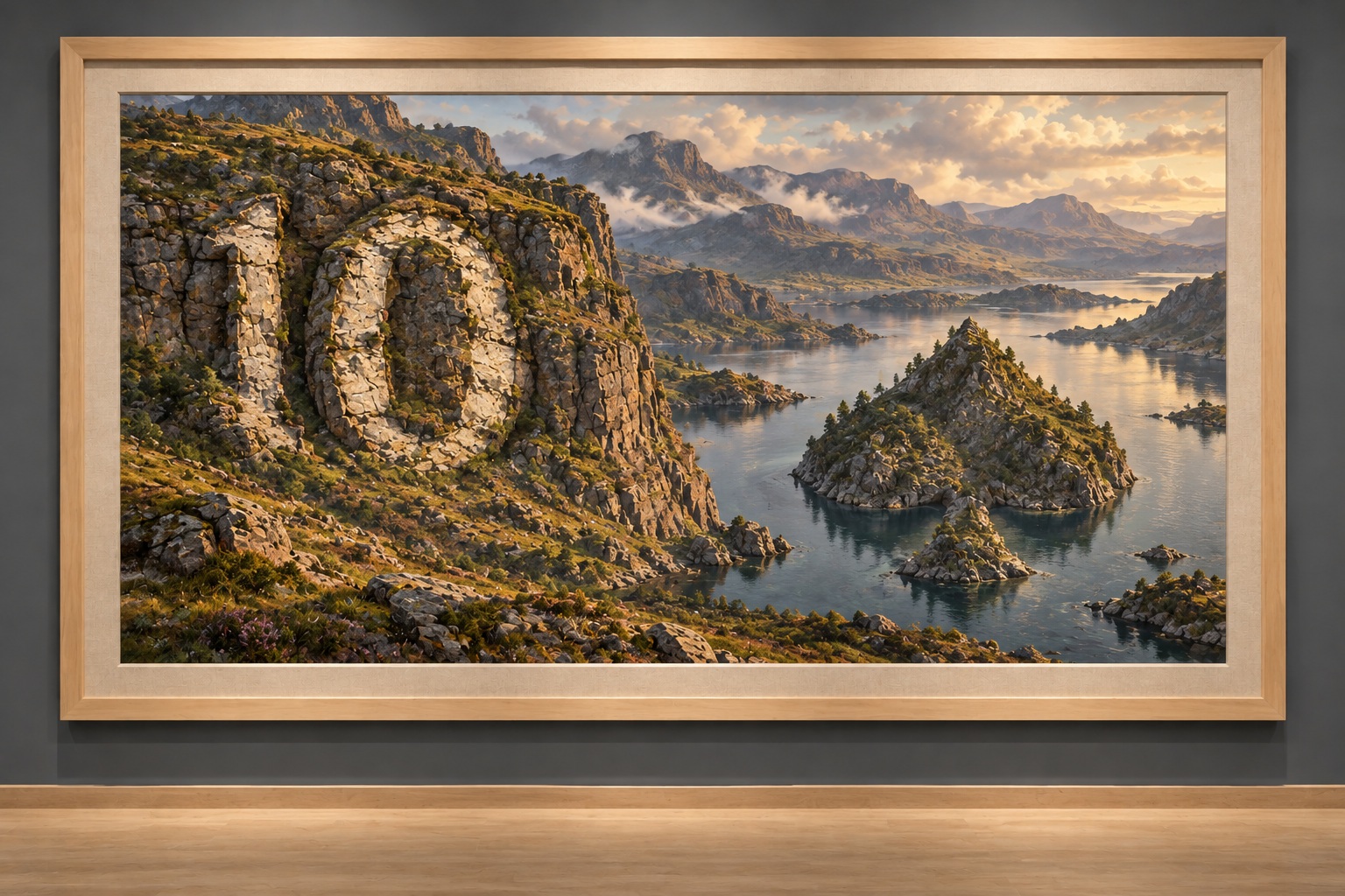 Paysage encadré : 10 de pique
