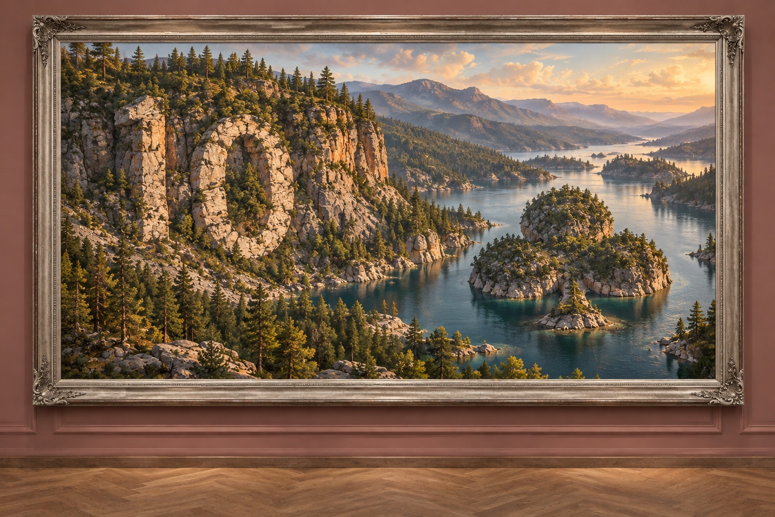 Paysage encadré : 10 de trèfle
