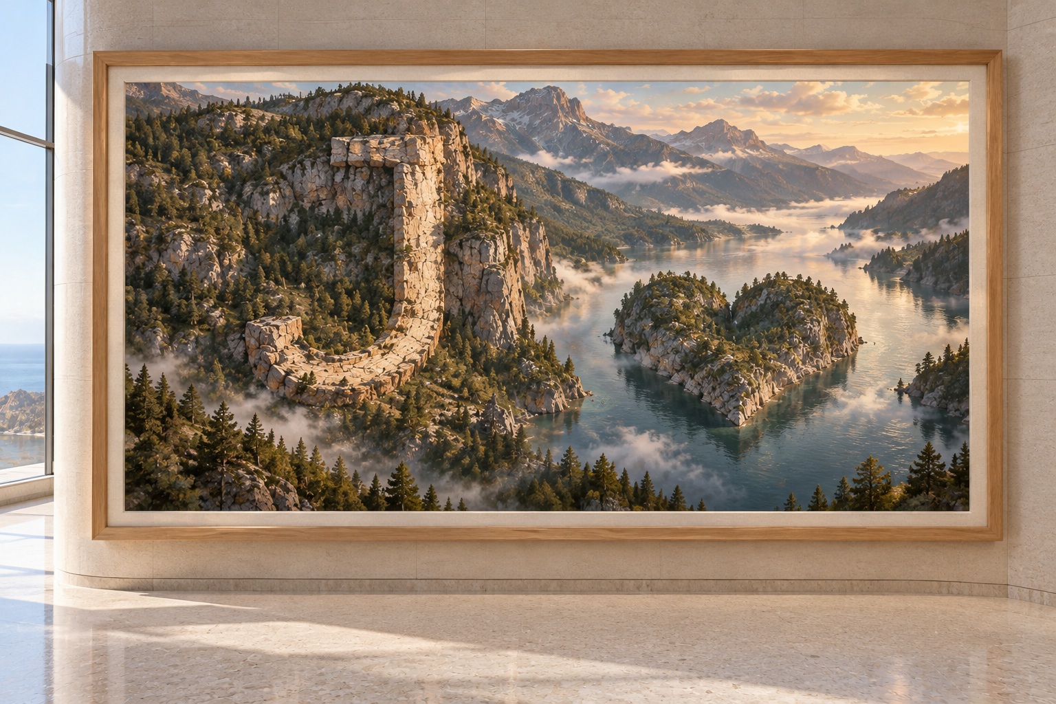 Paysage encadré : Valet de cœur