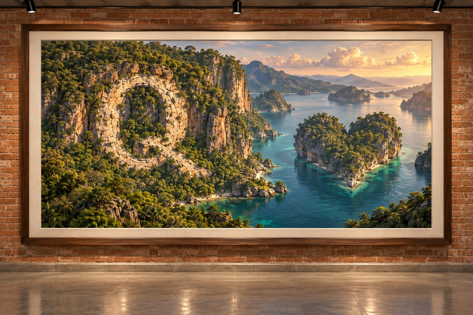 Paysage encadré : Dame de cœur