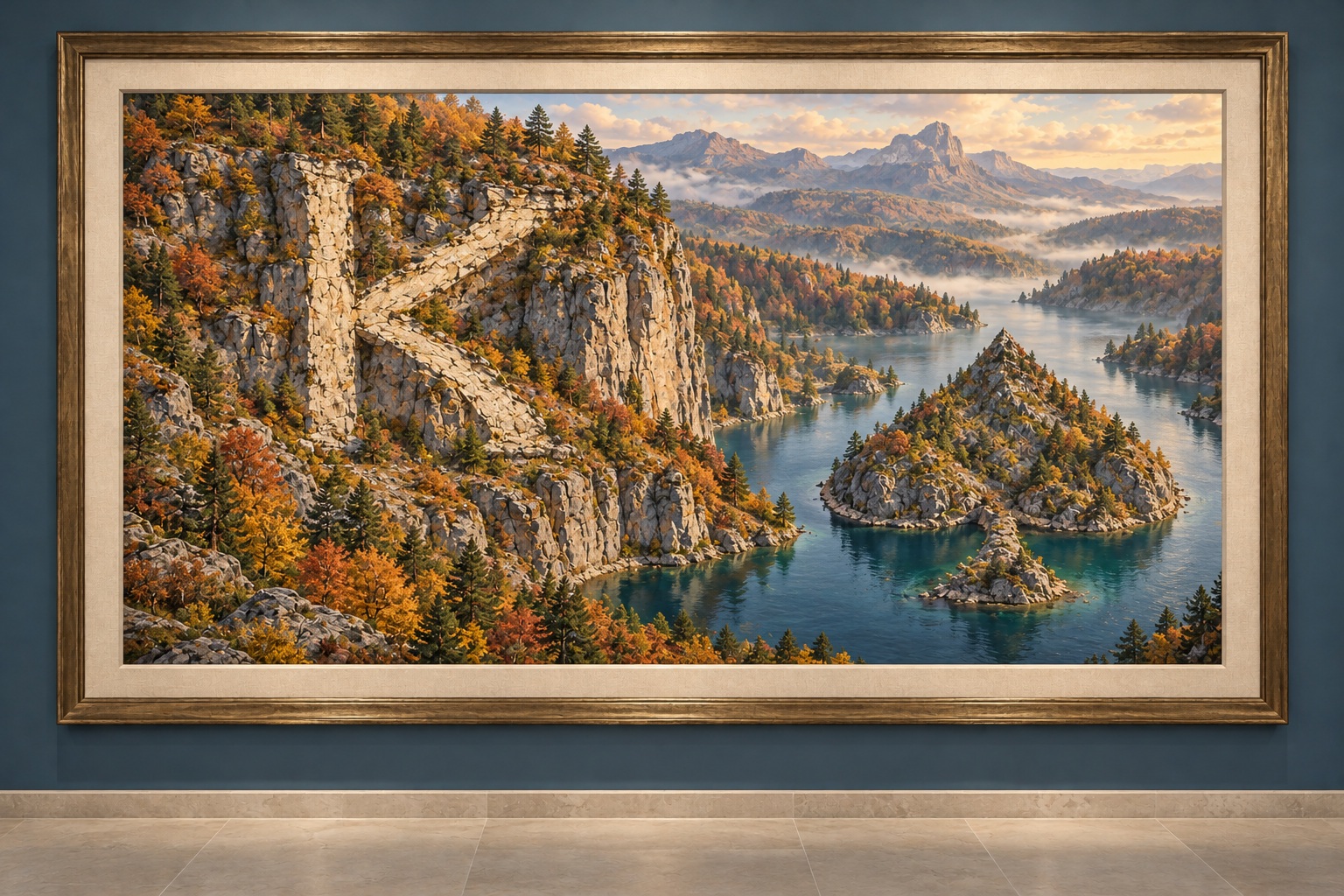 Paysage encadré : Roi de pique