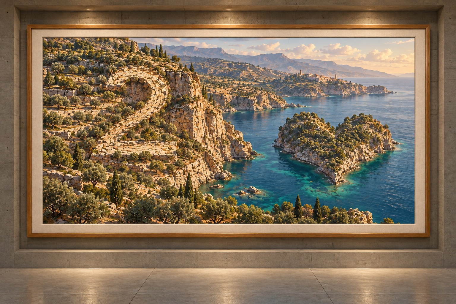 Paysage encadré : 2 de cœur