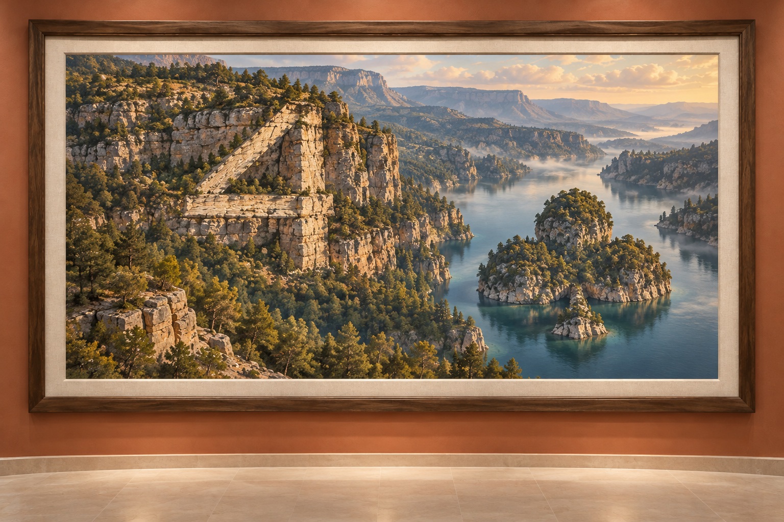 Paysage encadré : 4 de trèfle