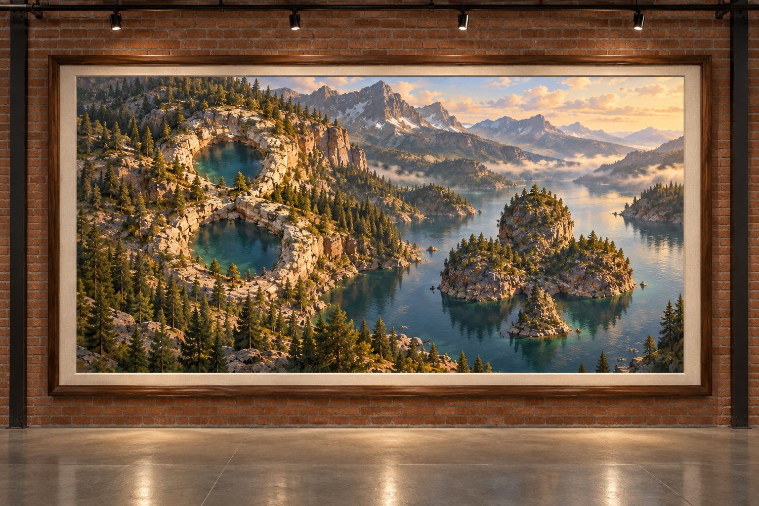 Paysage encadré : 8 de trèfle