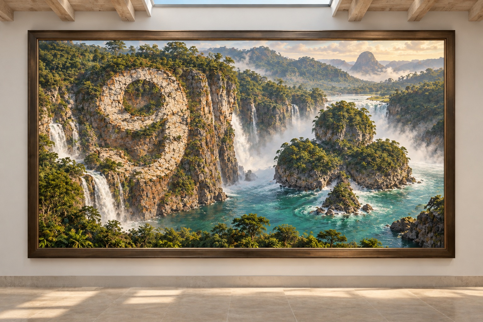 Paysage encadré : 9 de trèfle